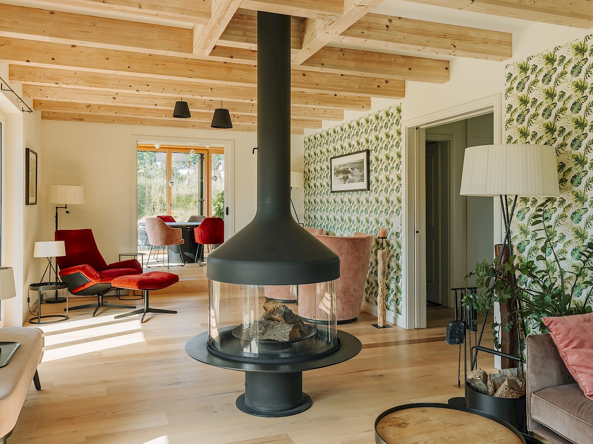 Blick auf den Cheminée