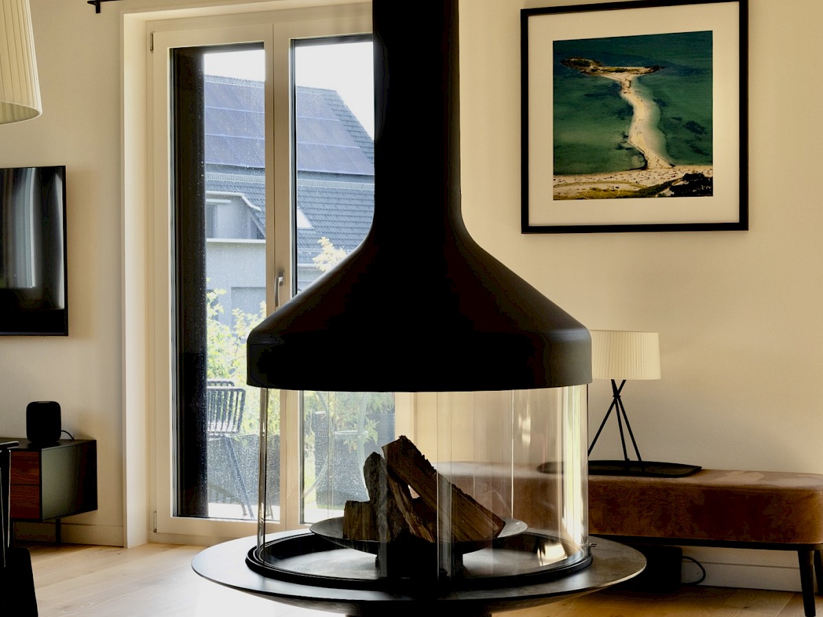 Freistehender Cheminée