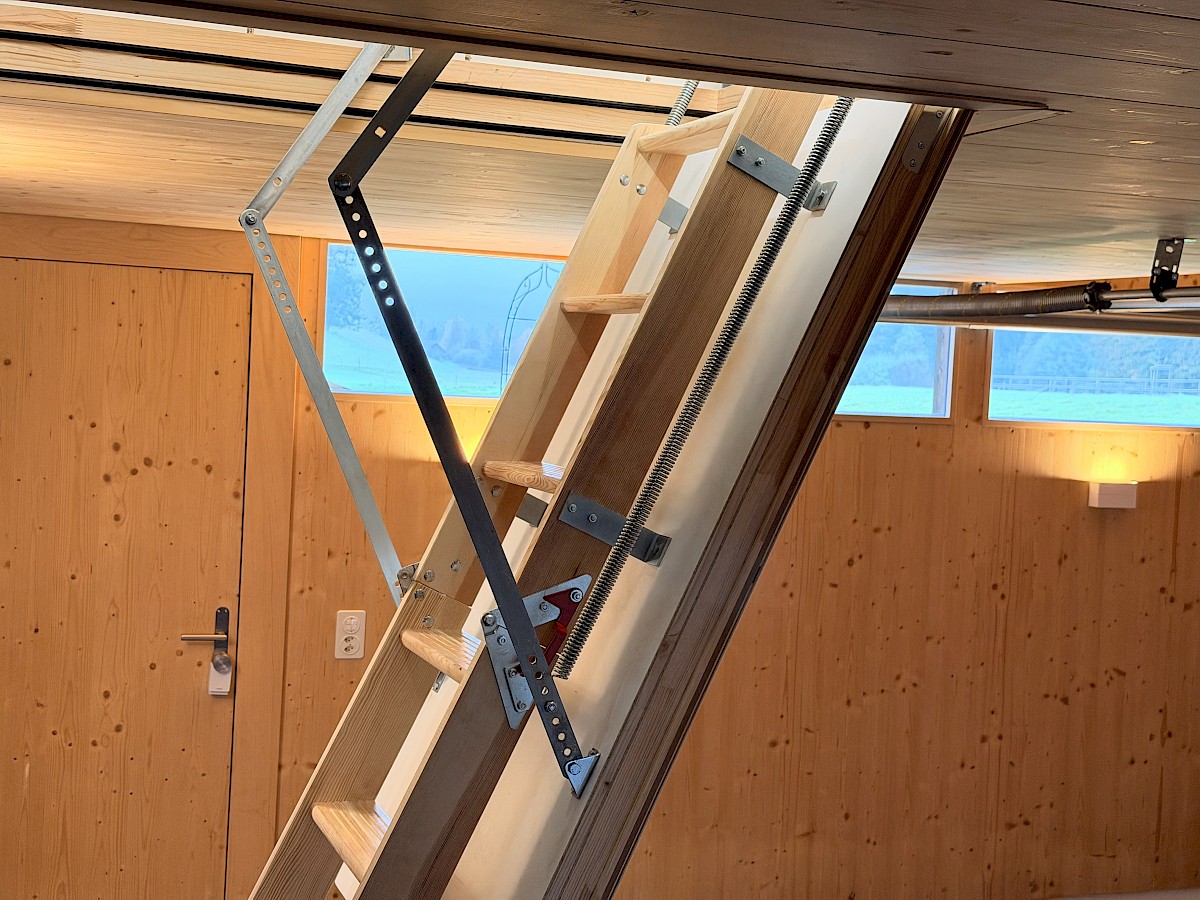 Aufgang zum geräumigen Estrich